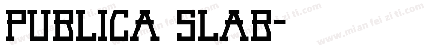 publica slab字体转换